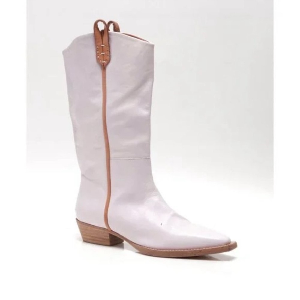 Free People! We The Free Montage Leather Tall Boots In Orchard Pale Purple NWOT! - Picture 6 of 9